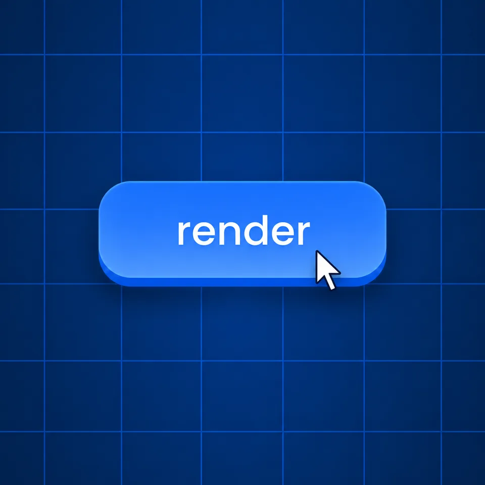 Render button for exporting an animation